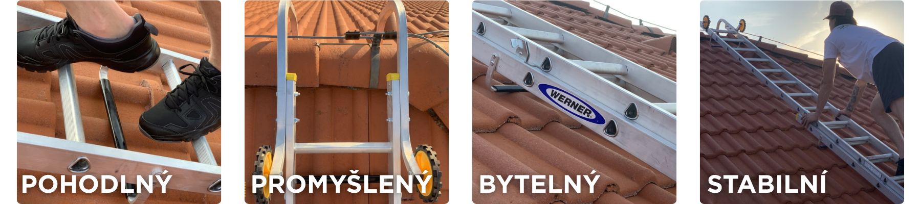 Stresni zebriky Werner detail 3